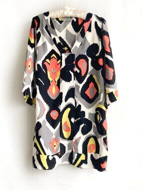 Alice & Trixie Silk Sheath Dress with Vibrant Print